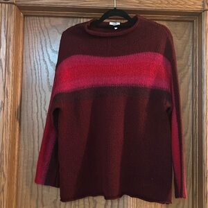 Maurice’s woven sweater,  cranberry/red/ pink, large